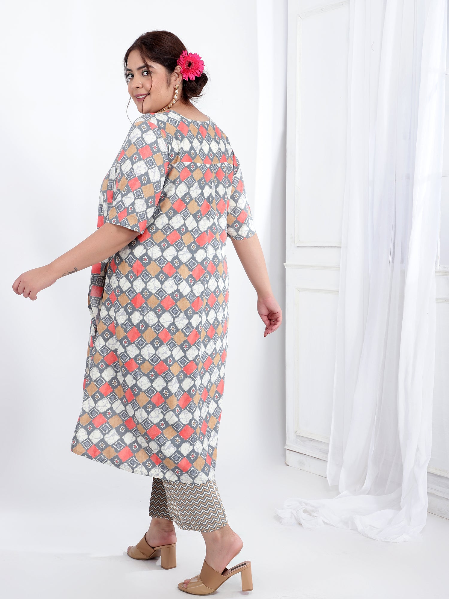 Viscose Rayon Ethnic Kurta Dupatta Set