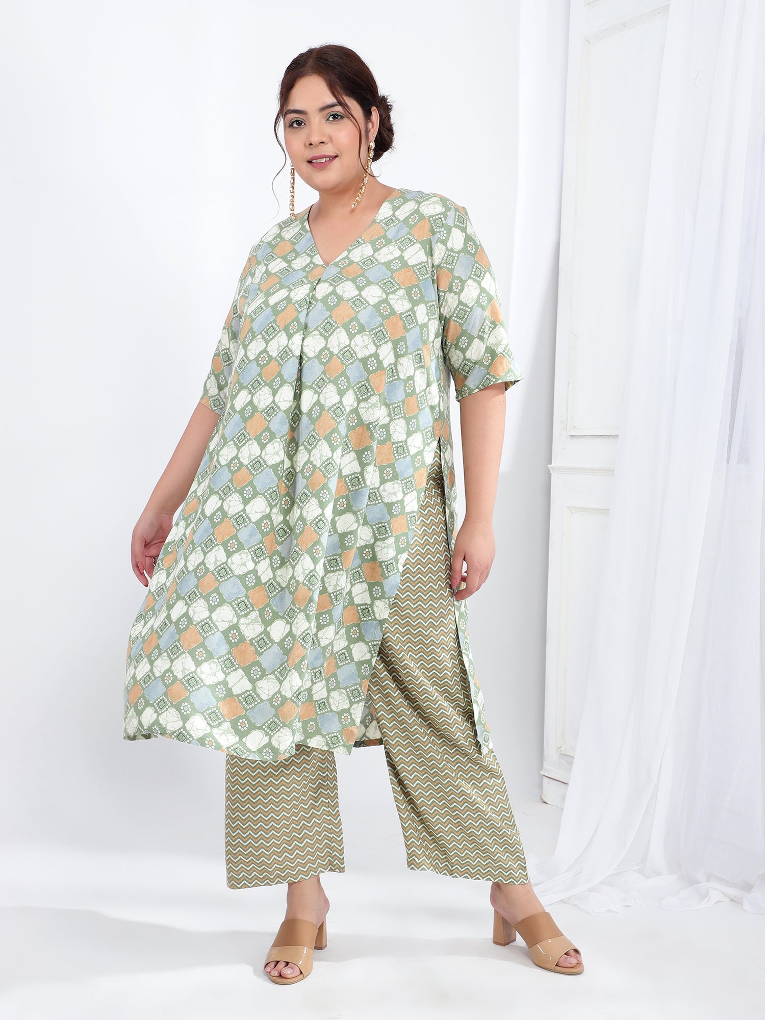 Viscose Rayon Ethnic Kurta Dupatta Set