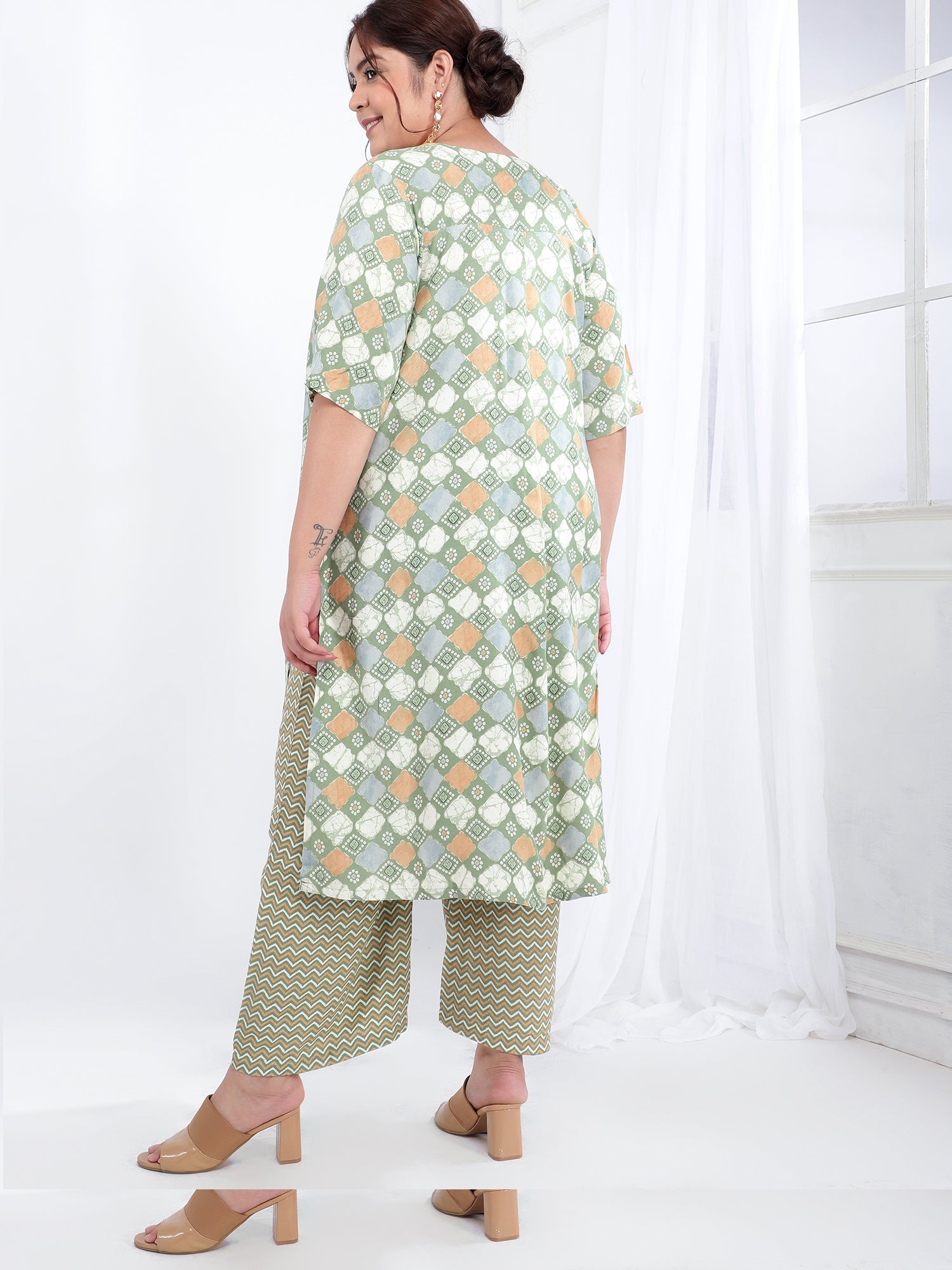 Viscose Rayon Ethnic Kurta Dupatta Set