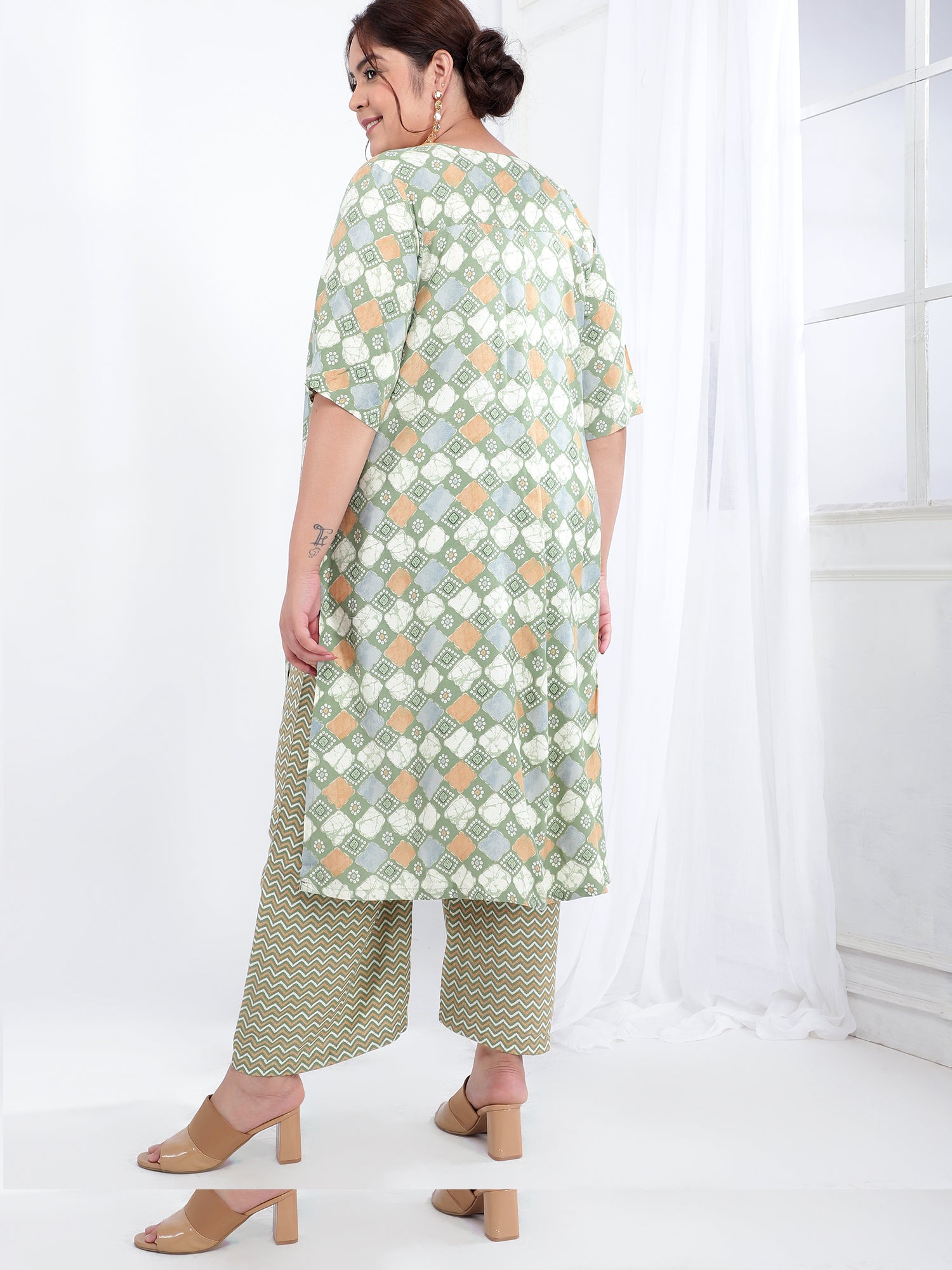 Viscose Rayon Ethnic Co-Ord Set