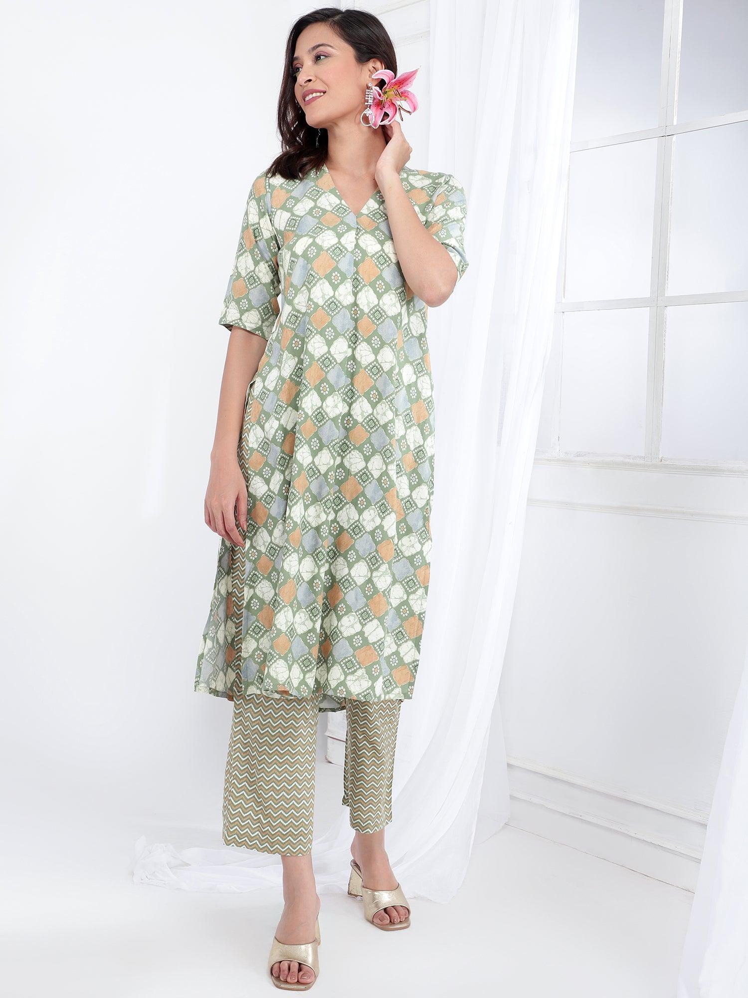 Viscose Rayon Ethnic Kurta Dupatta Set