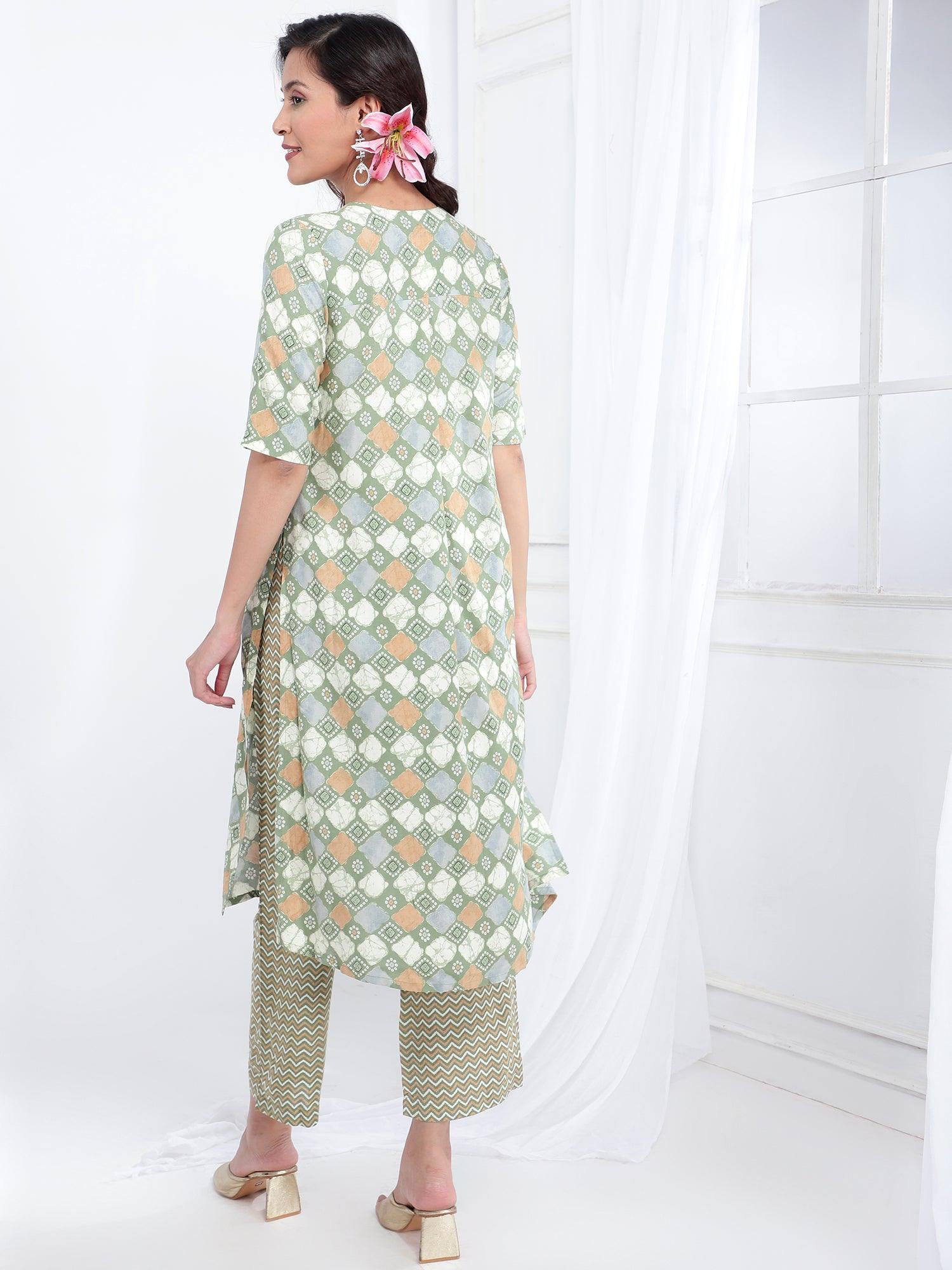 Viscose Rayon Ethnic Kurta Dupatta Set