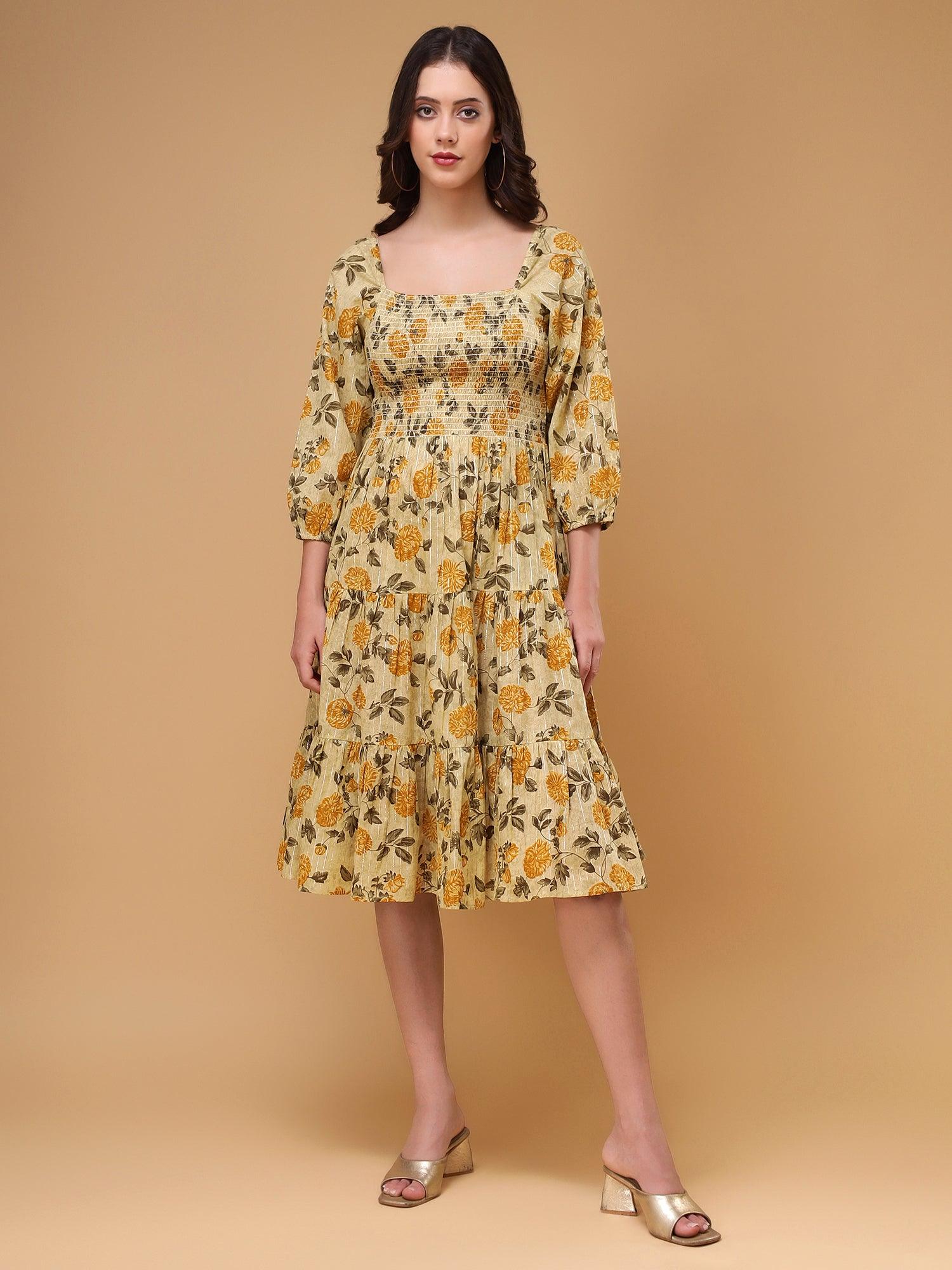 Bani Women Floral Smocked Dress