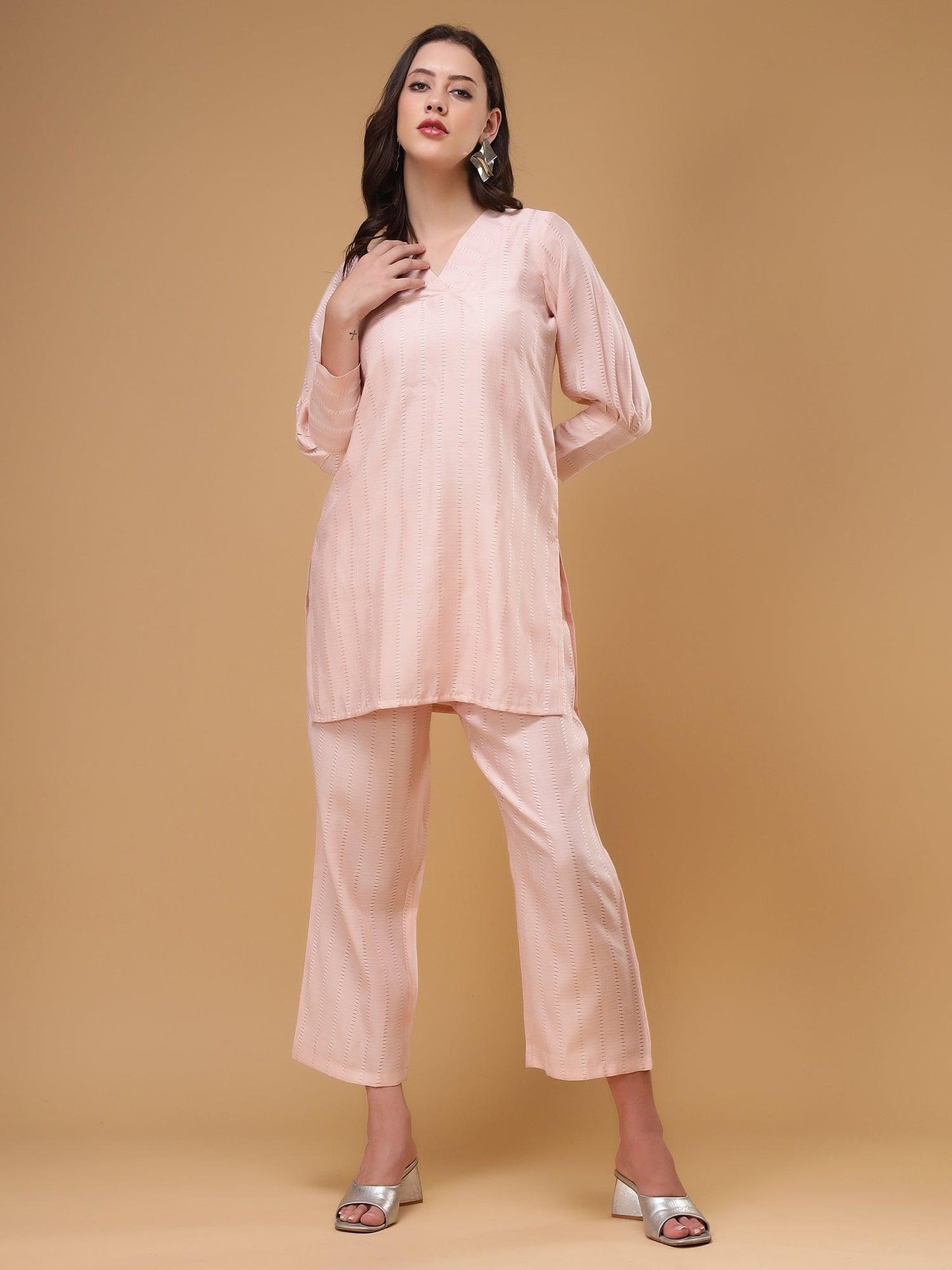 Bani Women Tunic With Trouser Co-Ord Set