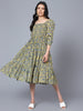 Womens Printed MIDI Dress