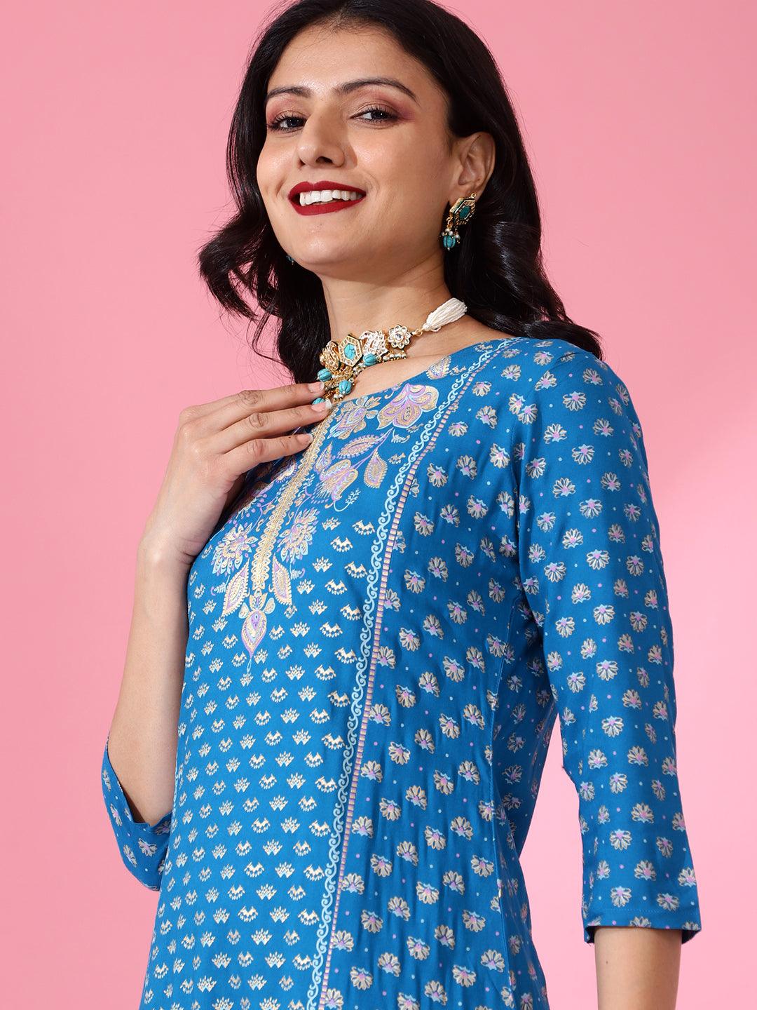 Bani Women Rayon Kurta Dupatta Set