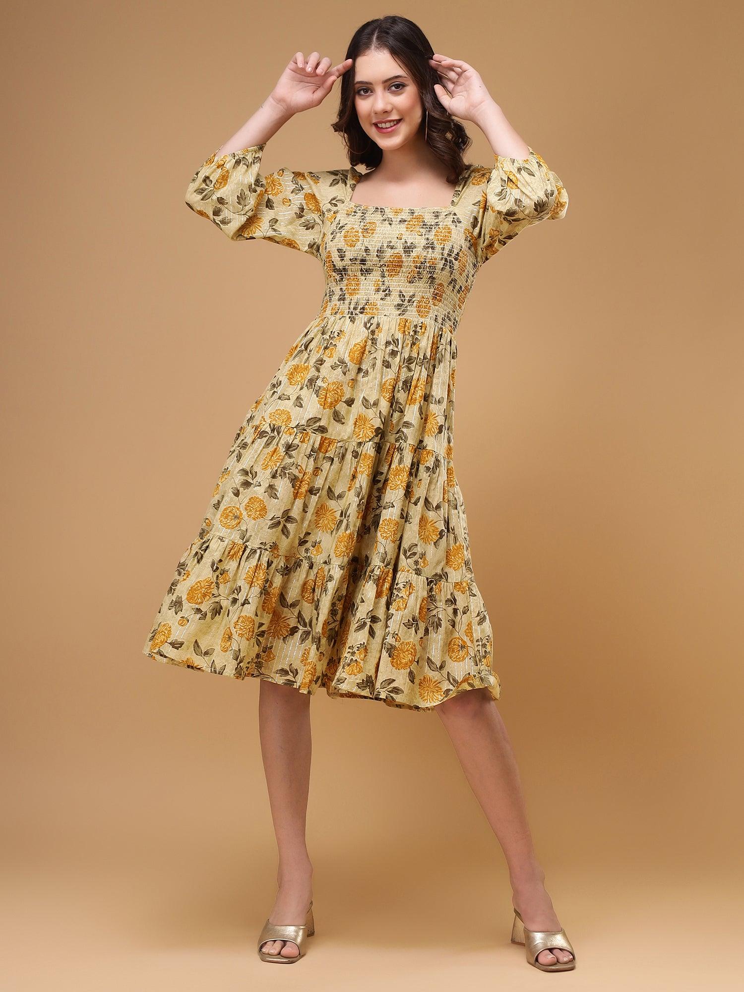 Bani Women Floral Smocked Dress