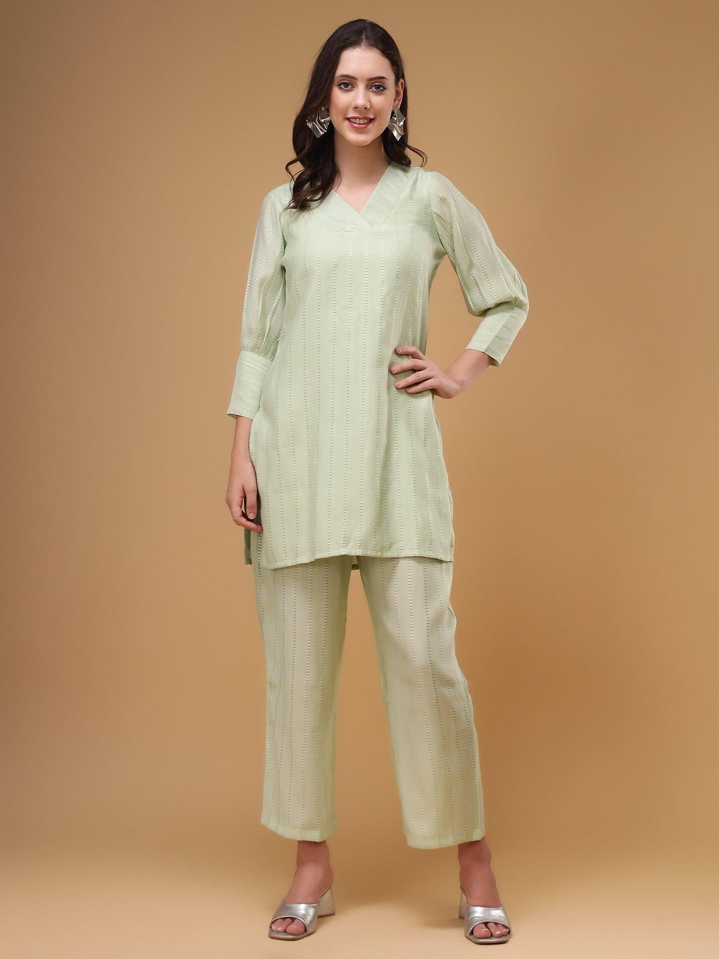 Bani Women Tunic With Trouser Co-Ord Set