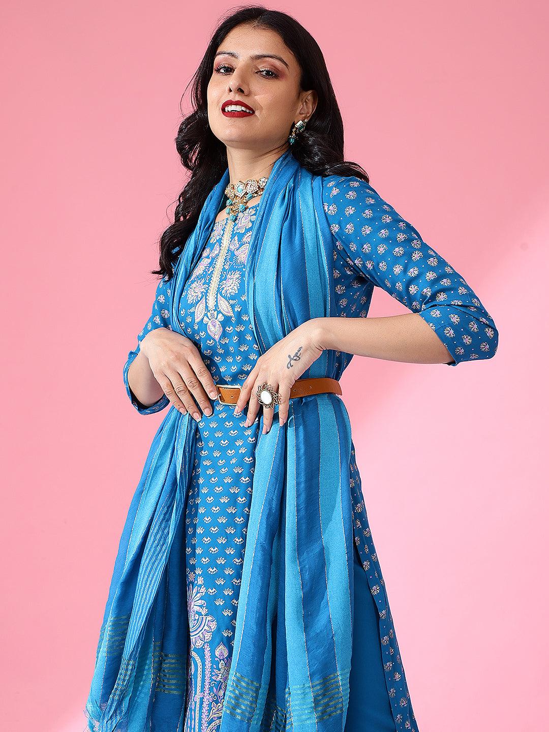 Bani Women Rayon Kurta Dupatta Set