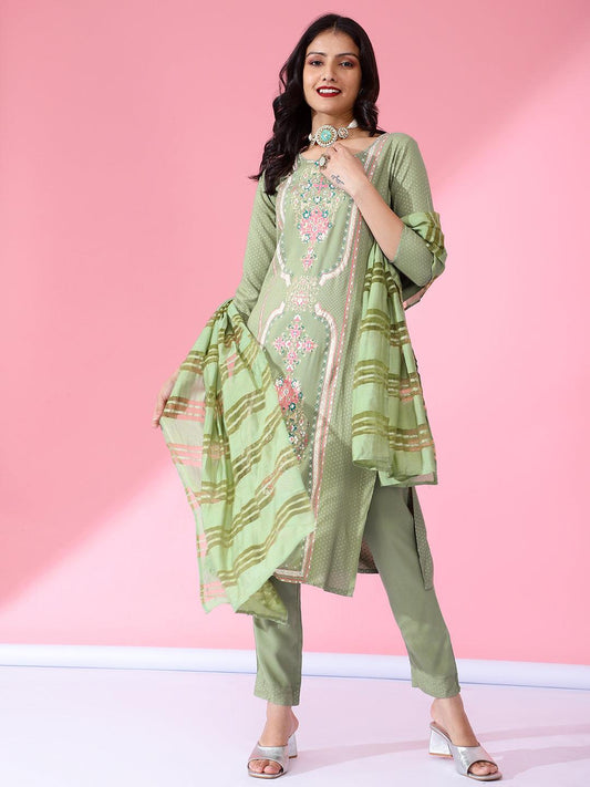 Bani Women Rayon Kurta Dupatta Set