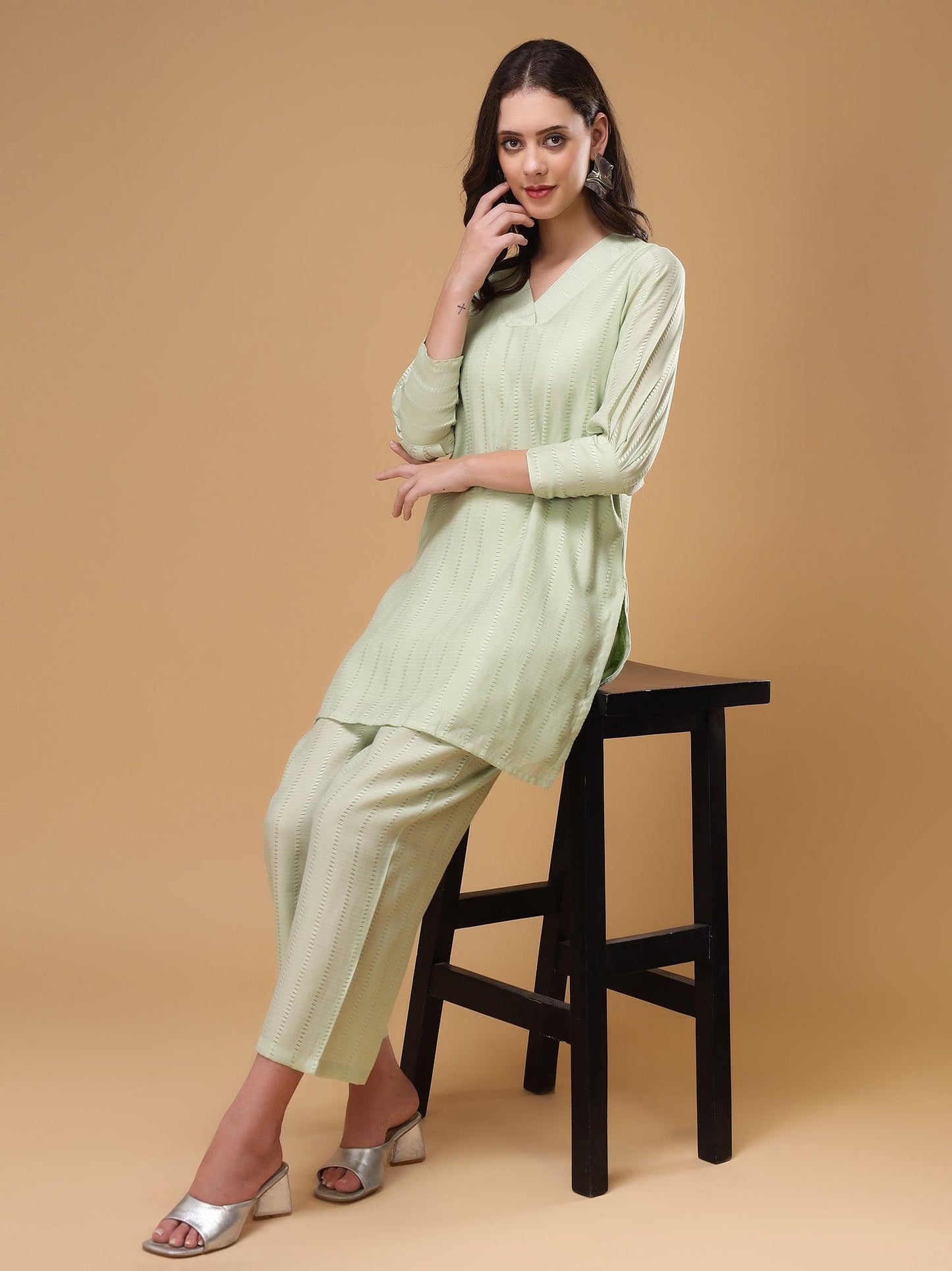 Bani Women Tunic With Trouser Co-Ord Set