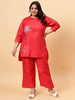 Bani Women Plus Size Emroidered Coord Set