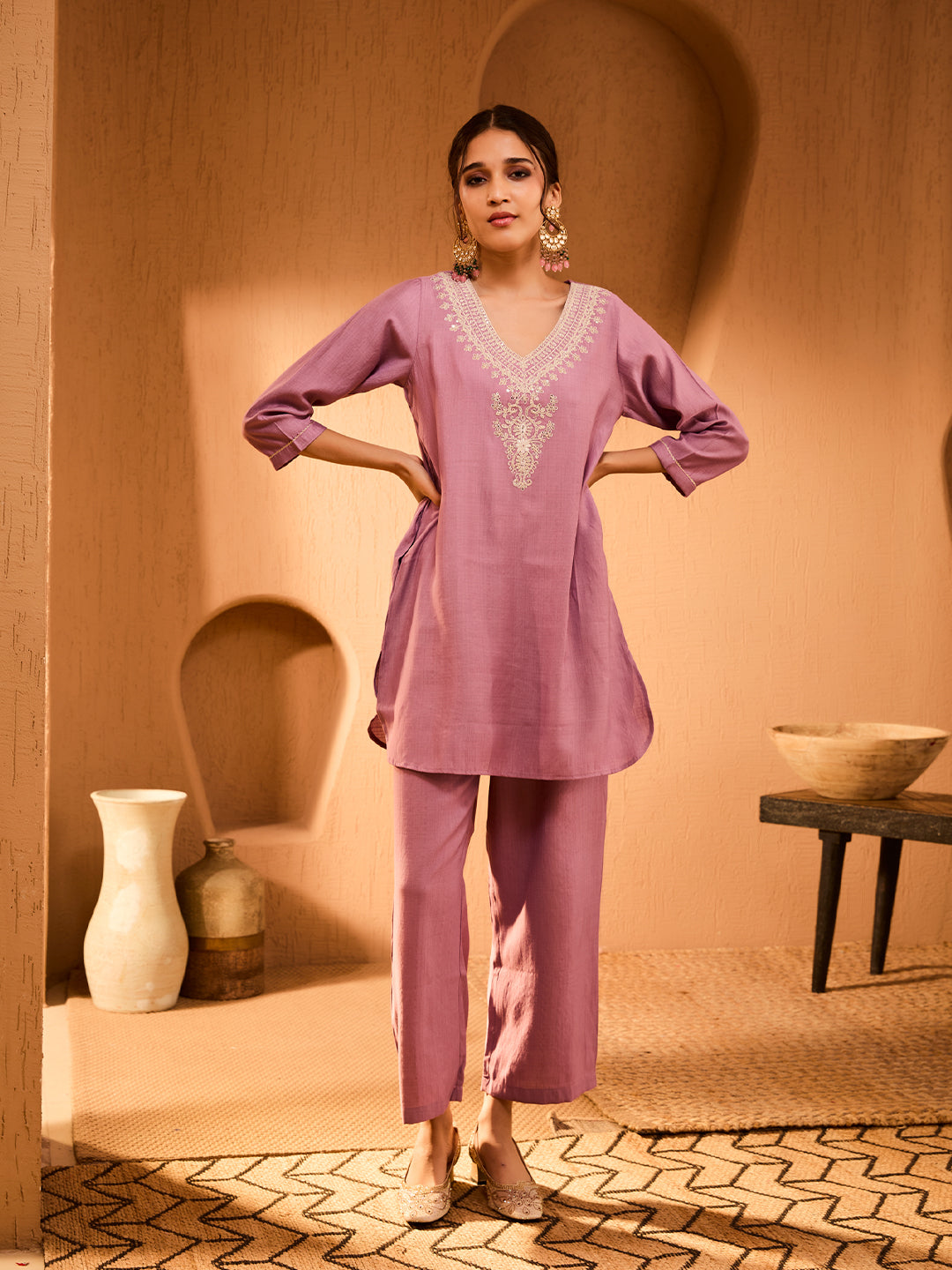 Bani Women Tunic With Trouser Co-Ord Set