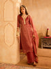 Ruhani Rang Rust Silk Shimmer Kurta Set