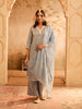 Saanjh Ki Neelam Blue Embroidered Kurta Set