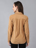 Women Full Sleeve Winter Wear Shirt Beige