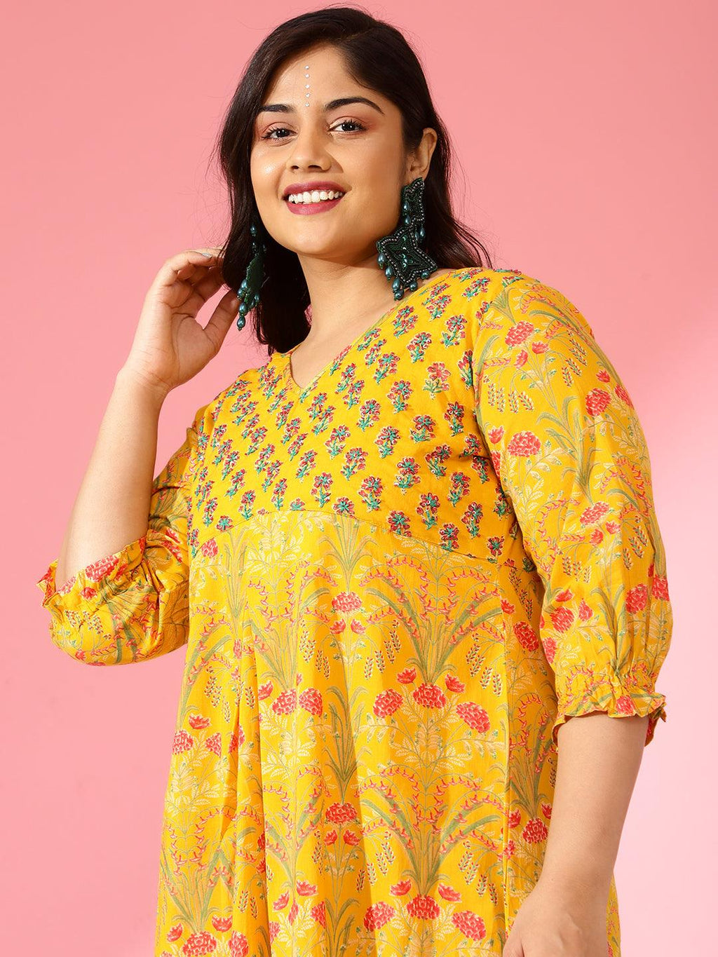 Bani Women Plus Size Off-Shoulder Womens Floral Printed Dress Must