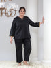 Serene Black Plus Size Women Co-Ord Set