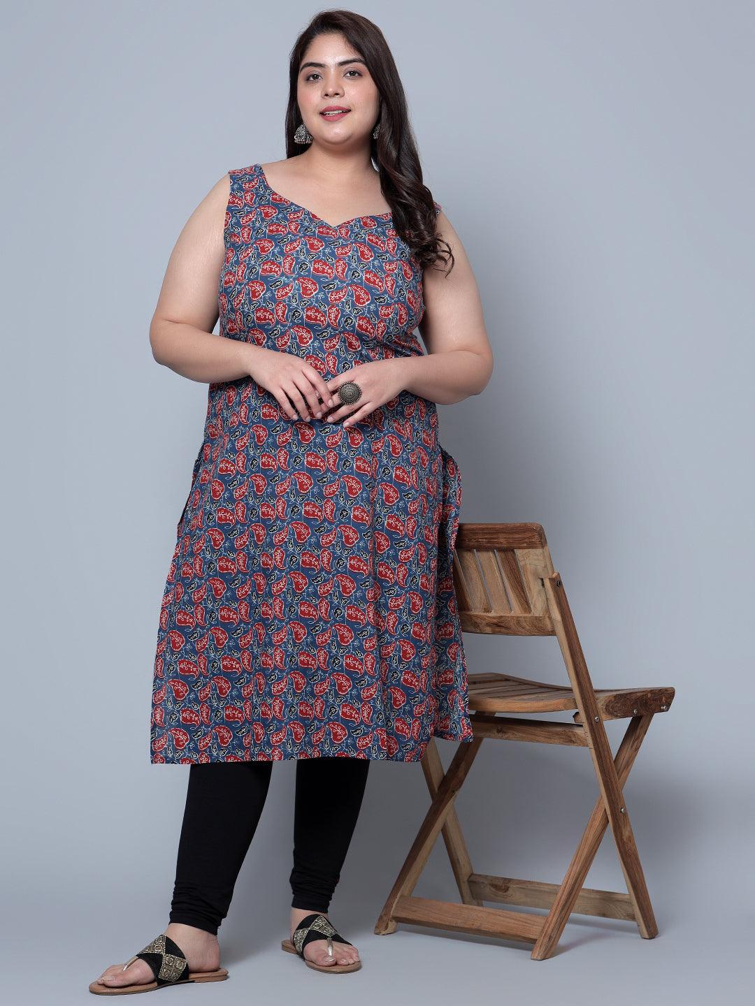 Bani Women Flower Print Women Kurti Plus Size