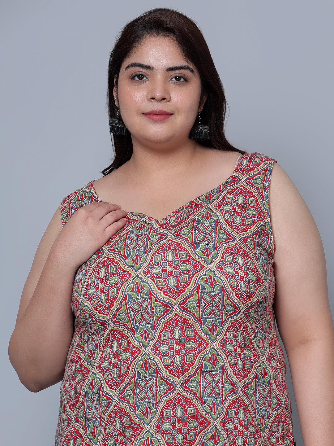 Bani Women Flower Print Women Kurti Plus Size