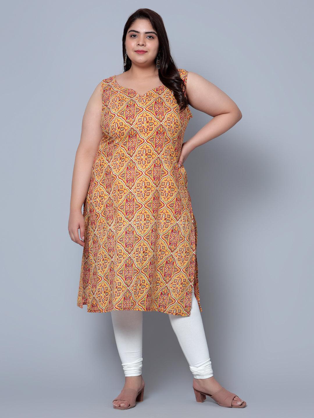 Bani Women Flower Print Women Kurti Plus Size