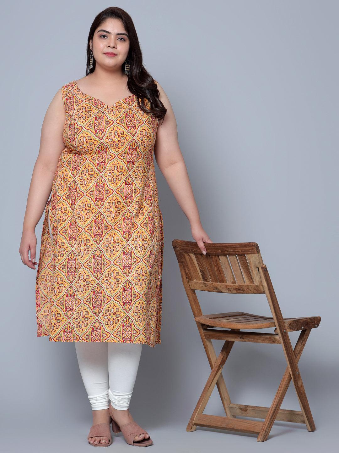 Bani Women Flower Print Women Kurti Plus Size