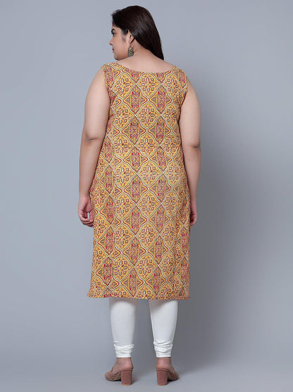 Bani Women Flower Print Women Kurti Plus Size