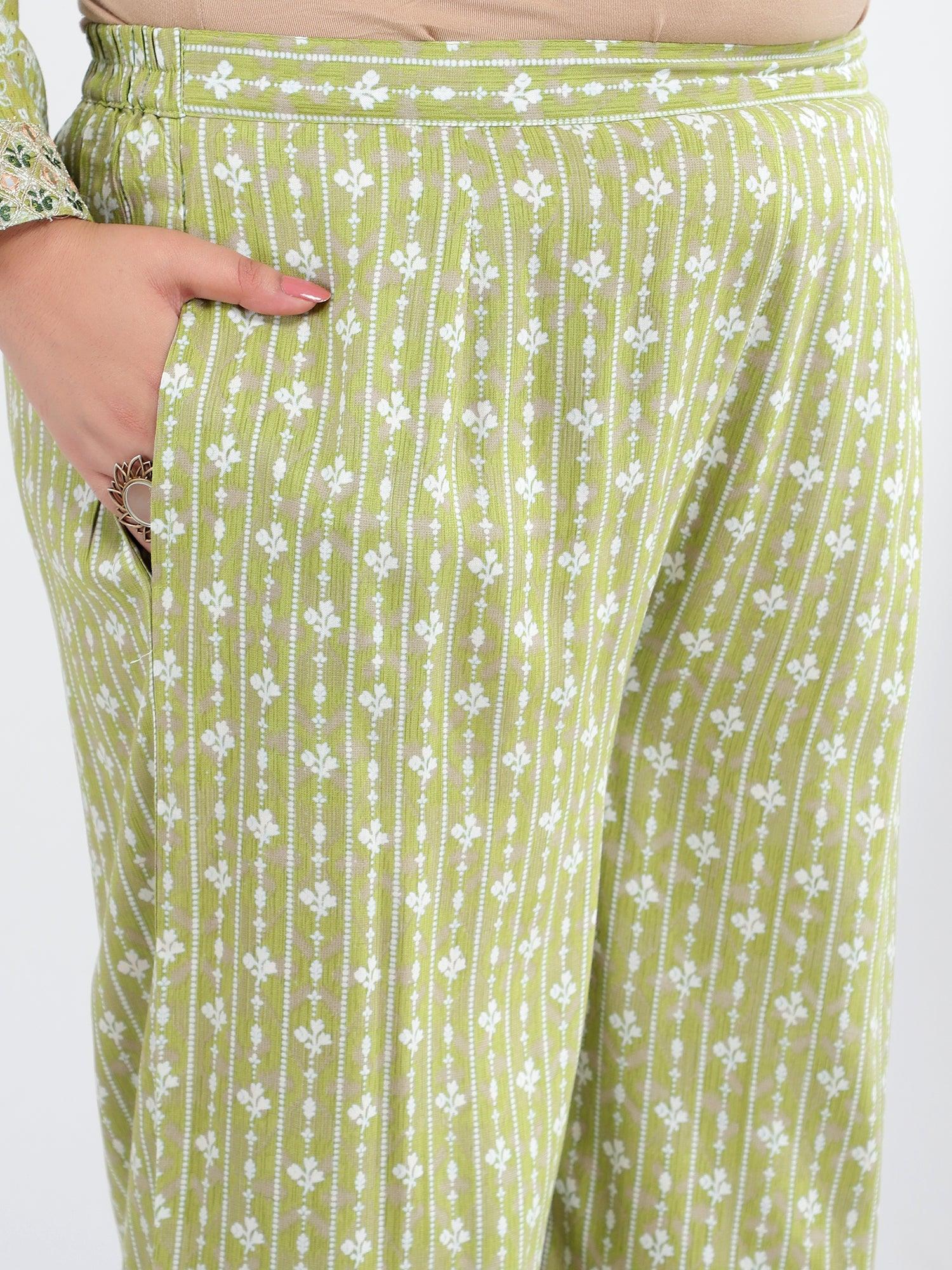 Plus Size Printed Liva Co-Ord Set