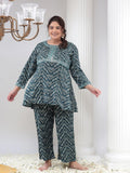 Plus Size Womens Co-Ord Set Tunic and Trouser Set