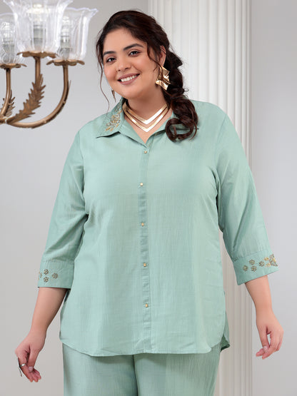 Plus Size Womens Co-Ord Set Tunic and Trouser Set