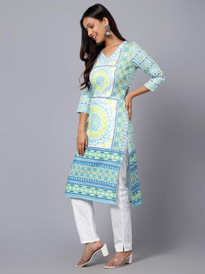 Bani Women Flower Print Women Kurti