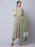 Bani Women Womens Cotton Anarkali Kurta Set