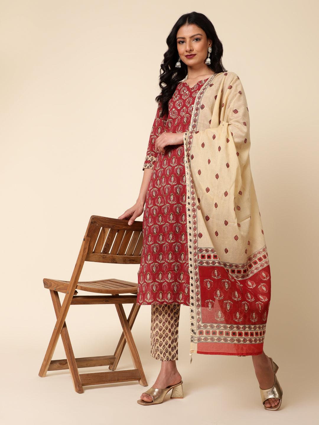 Bani Women Printed Kurta Dupatta Set