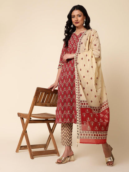 Bani Women Printed Kurta Dupatta Set