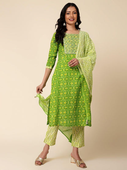 Bani Women Yoke Printed Kurta Dupatta Set