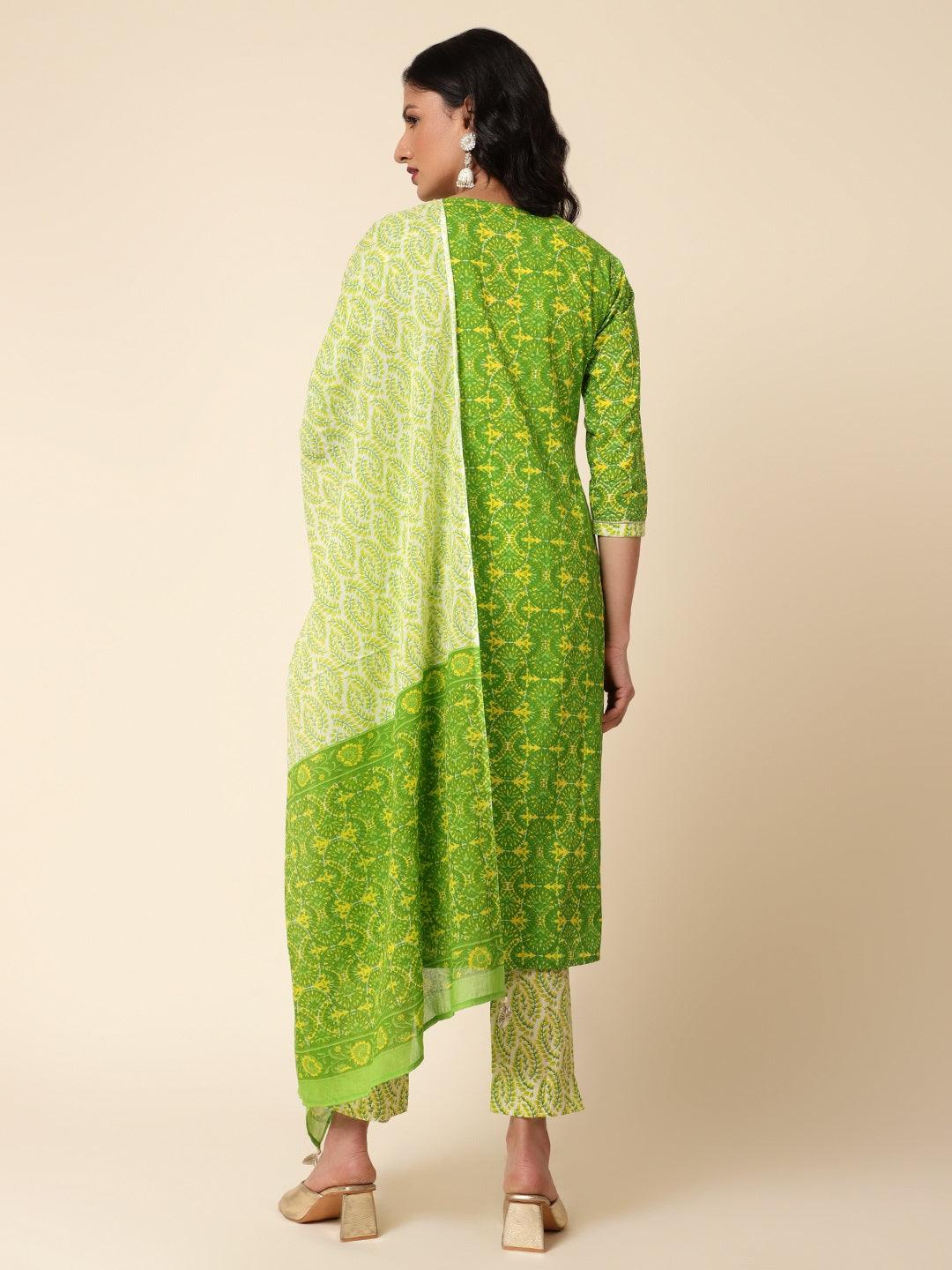 Bani Women Yoke Printed Kurta Dupatta Set