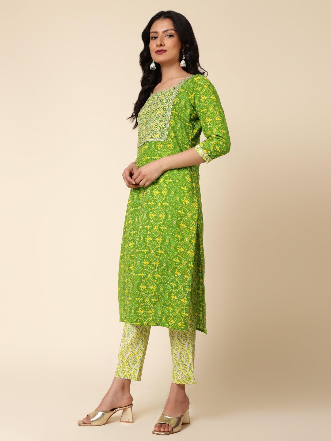 Bani Women Yoke Printed Kurta Dupatta Set