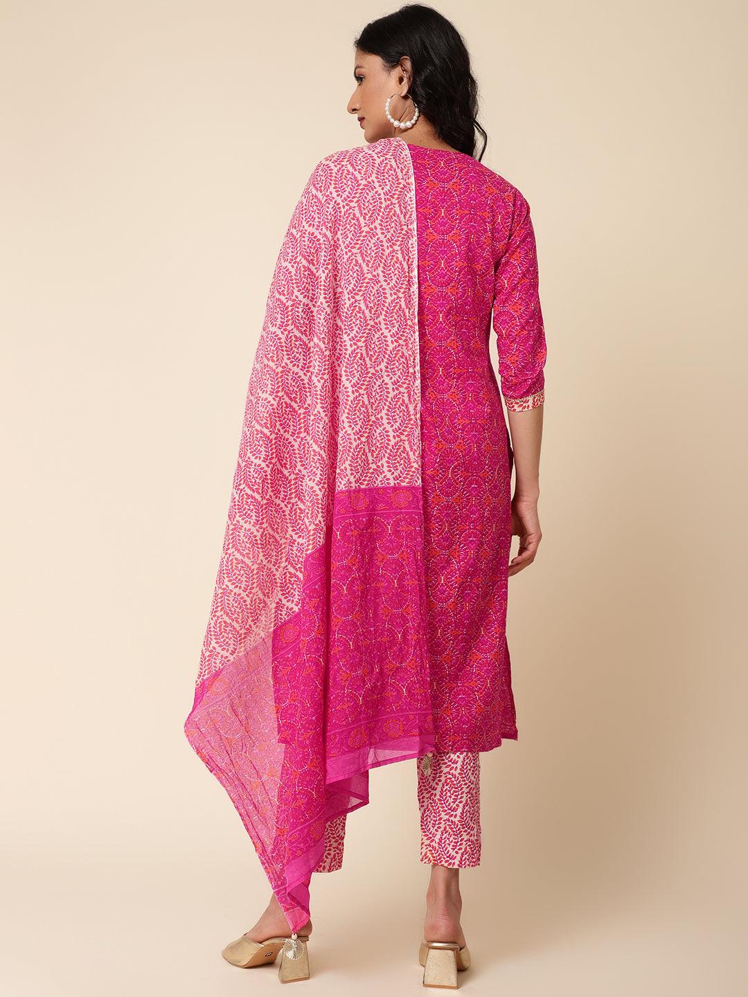 Bani Women Yoke Printed Kurta Dupatta Set