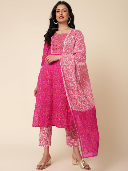 Bani Women Yoke Printed Kurta Dupatta Set