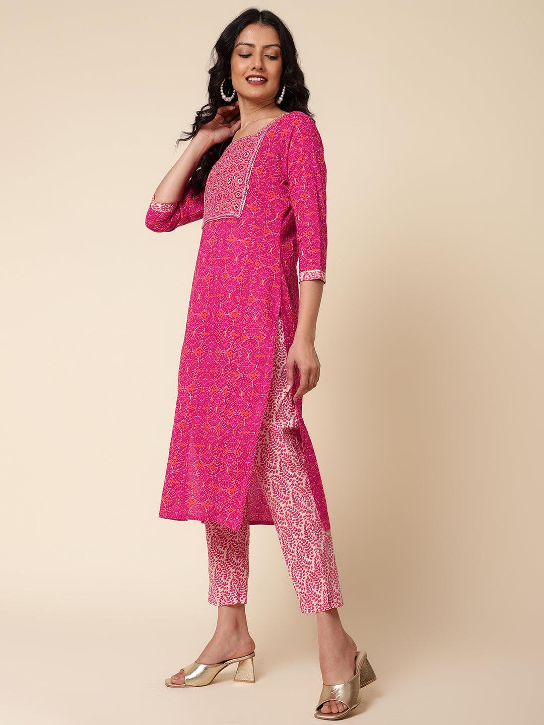 Bani Women Yoke Printed Kurta Dupatta Set