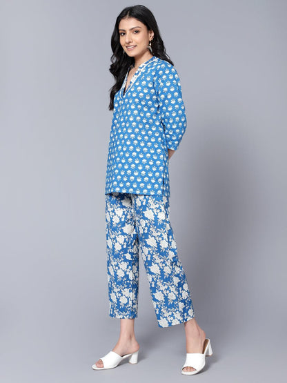 Womens Co-Ord Set Blue