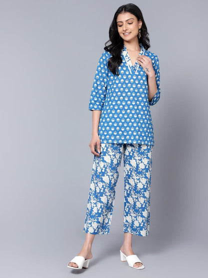 Womens Co-Ord Set Blue