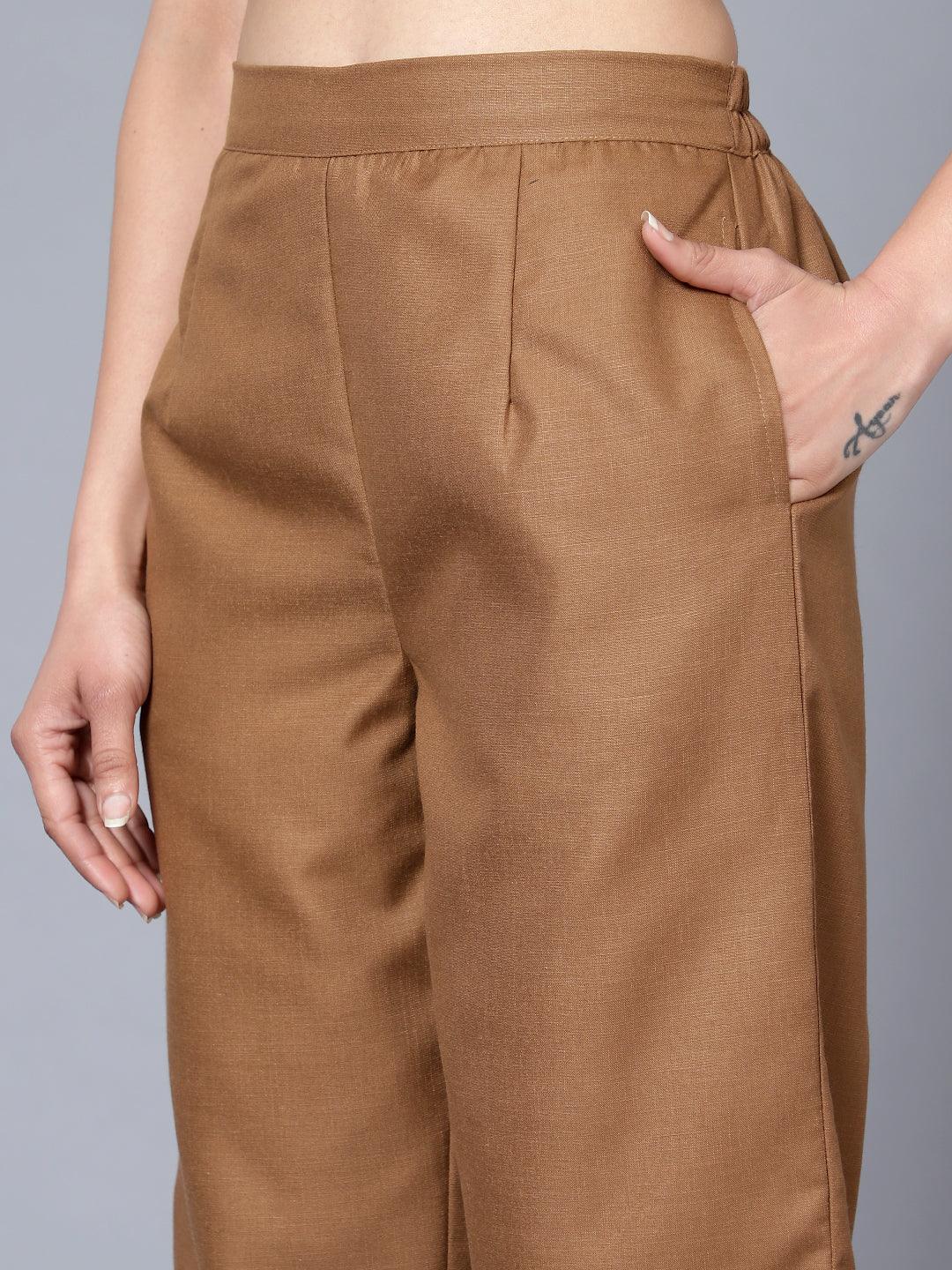 Innayat Brown Women Co-Ord Set