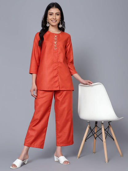 Womens Co-Ord Set Rust