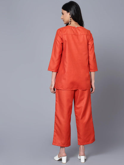 Womens Co-Ord Set Rust