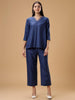 Bani V Neck Tunic With Trouser Co-Ords Set