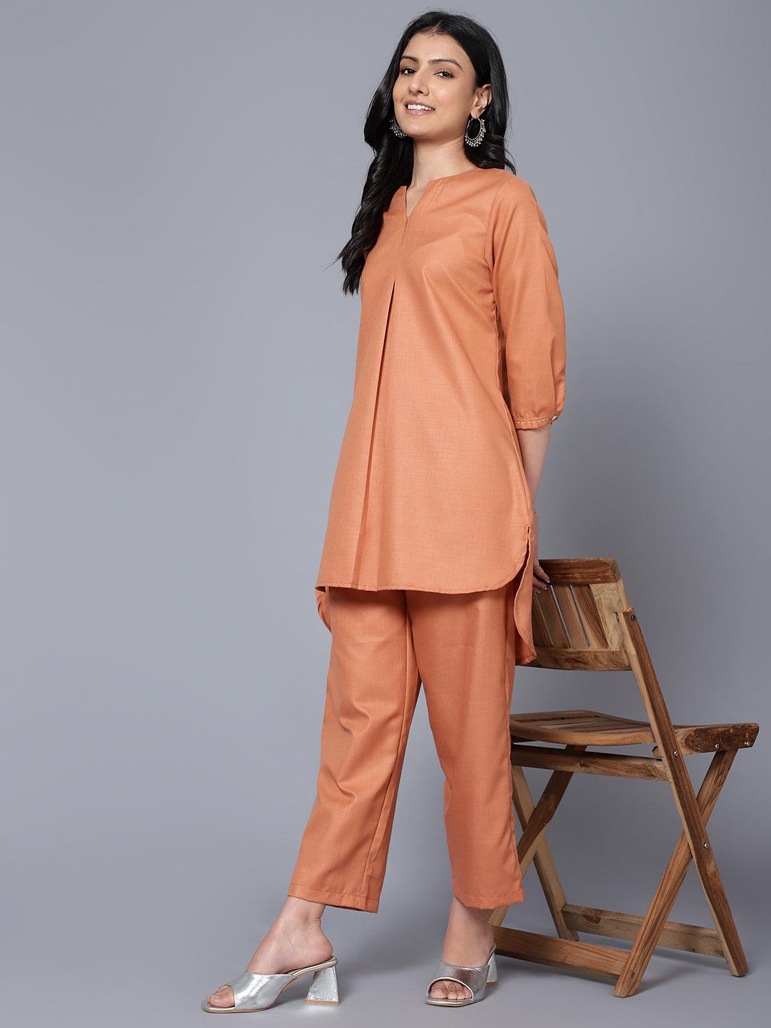 Womens Co-Ord Set Peach