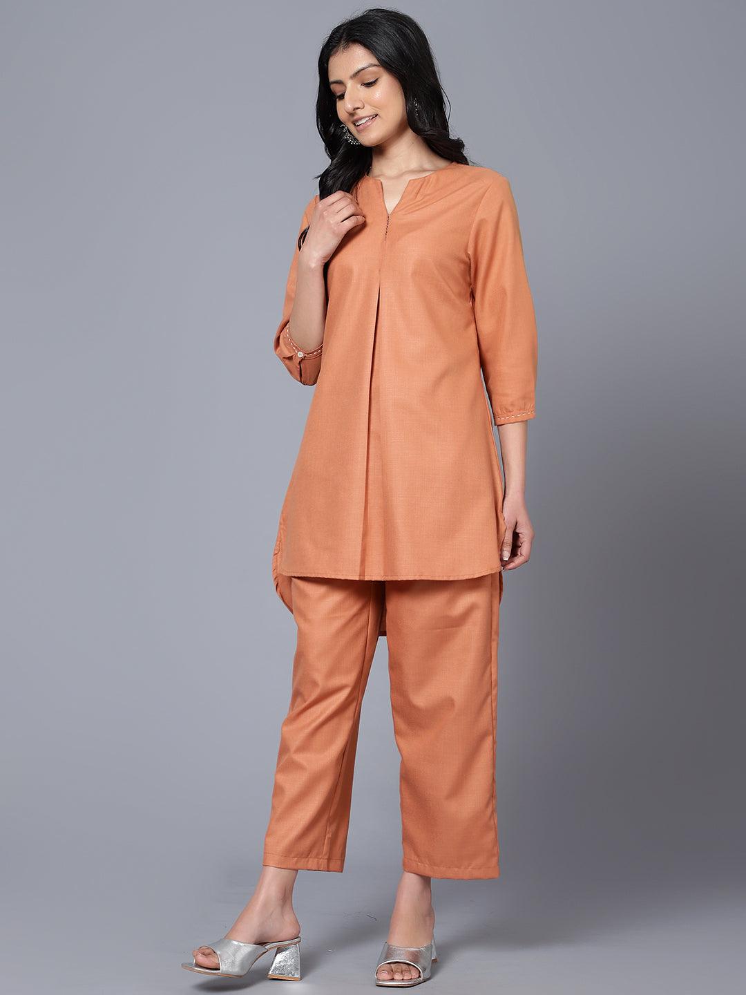 Womens Co-Ord Set Peach