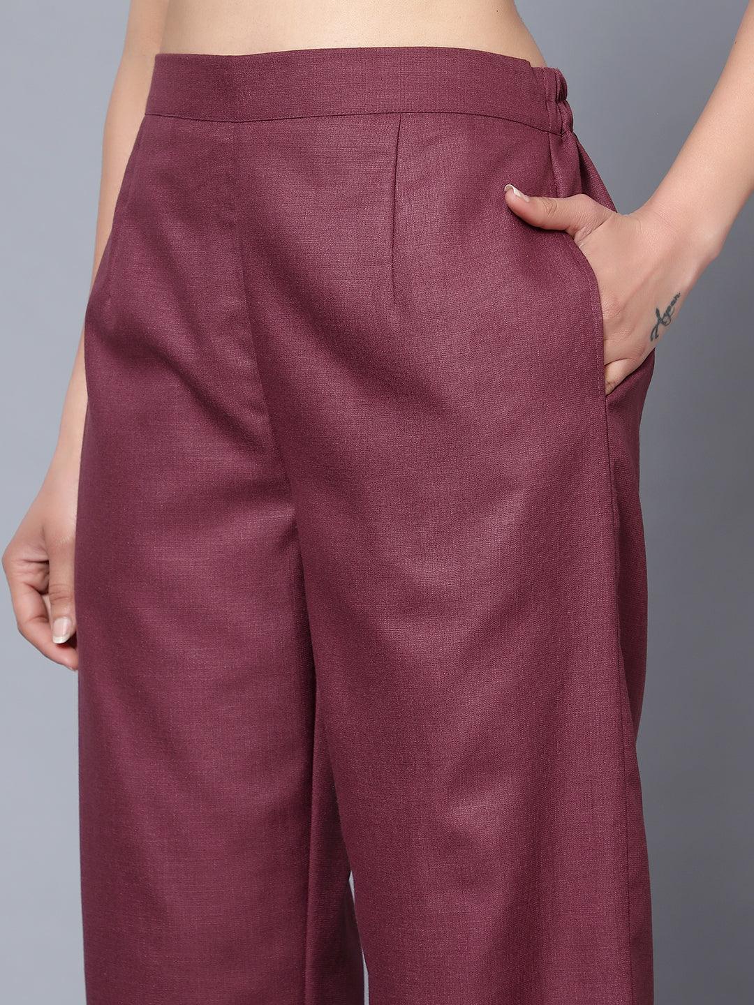 Womens Co-Ord Set Wine