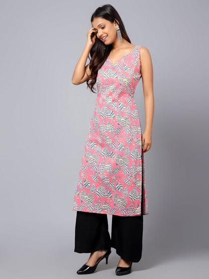 Bani Women Sleeveless Printed Kurti